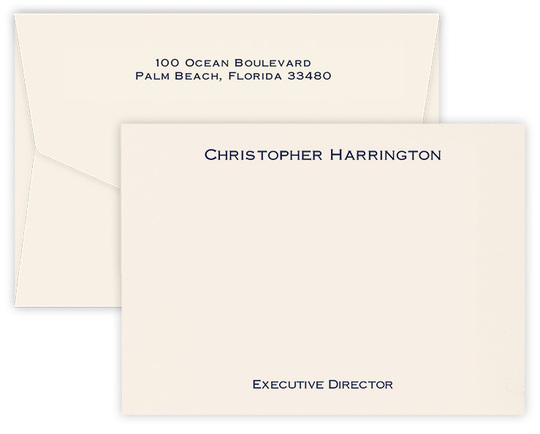 Triple Thick Executive Flat Note Cards